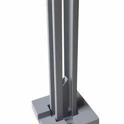 Castorama Base De Poteau Métal Neva Taupe 15 X 15 X H.40 Cm