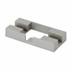 Castorama Cache Platine Rectangulaire Plastique GoodHome Neva RAL 7039 Taupe 15,5 X 8 X H.3 Cm