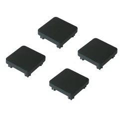 Castorama Chapeau GoodHome Neva Anthracite 7,5 X 7,5 Cm (Lot De 4)