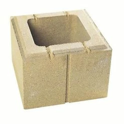 Castorama Elément De Pilier 28 X 28 Cm Ton Pierre Avec Faux Joints