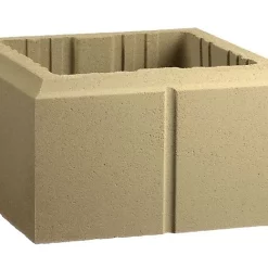 Castorama Elément De Pilier 28 X 28 Cm Ton Pierre Avec Faux Joints