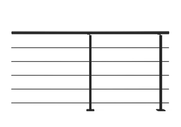 Castorama Kit Garde Corps à Plat Balto Noir 2m 3 Castorama Kit Garde Corps à Plat Balto Noir 2m