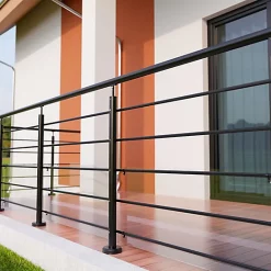 Castorama Kit Garde Corps à Plat Oxalis Noir 2m