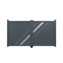 Castorama Portail Battant En Aluminium Marione 300 X 167 Cm