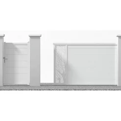 Castorama Portail En Alu Coulissant Motorisé Fréjus Blanc 350 Cm