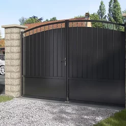 Castorama Portail Fer Blooma Oria Noir - 300 X H.200 Cm