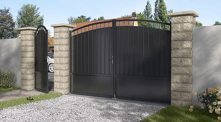 Castorama Portail Fer Blooma Oria Noir - 300 X H.200 Cm 3 Castorama Portail Fer Blooma Oria Noir - 300 X H.200 Cm