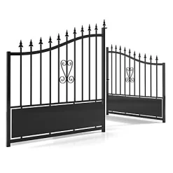 Castorama Portail Fer Braga Noir - 300 X H.120/174 Cm