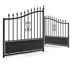 Castorama Portail Fer Braga Noir - 350 X H.120/174 Cm