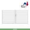 Castorama Portail Jardimat Aluminium Chalon Blanc 9016 - 350 X H.167 Cm -Pas Cher Clôture Magasin portail jardimat aluminium chalon blanc 9016 350 x h 167 cm3614110177506 01c FR CF