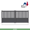 Castorama Portail Jardimat Aluminium Garonne Gris 7016 - 300 X H.140 Cm