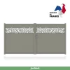 Castorama Portail Jardimat Aluminium Neva 2 Gris 7039 - 350 X H.180 Cm