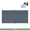 Castorama Portail Jardimat Battant Aluminium Annoire Gris Anthracite - 350 X H.177 Cm