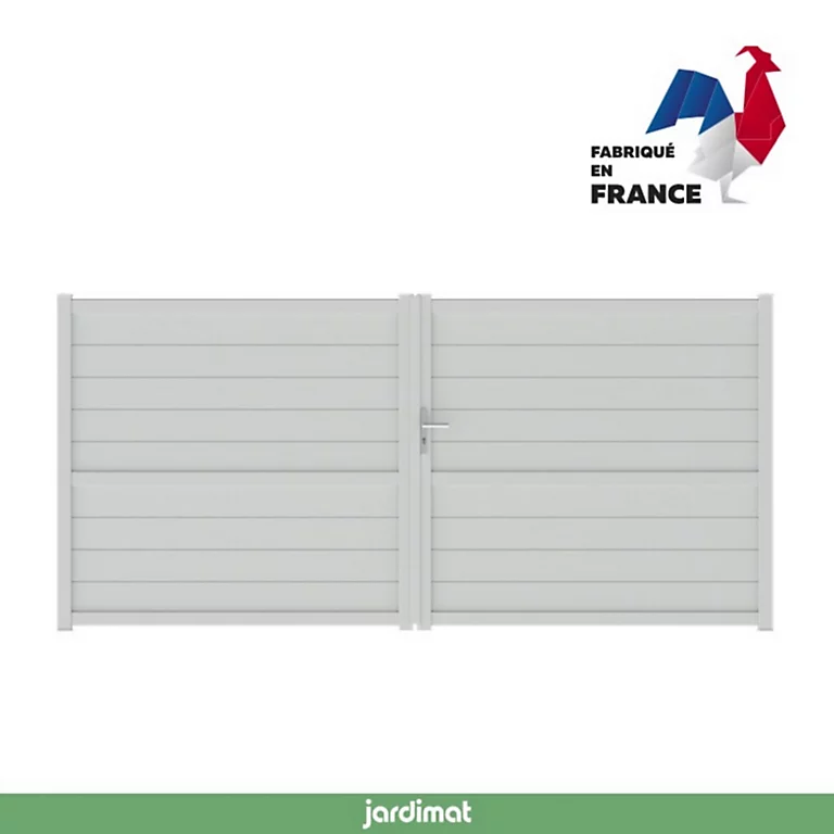 Castorama Portail Jardimat Battant Aluminium Perth Blanc - 350 X H.170 Cm 3 Castorama Portail Jardimat Battant Aluminium Perth Blanc - 350 X H.170 Cm