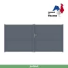Castorama Portail Jardimat Battant Aluminium Perth Gris Anthracite - 400 X H.185 Cm -Pas Cher Clôture Magasin portail jardimat battant aluminium perth gris anthracite 400 x h 185 cm3614110202727 01c FR CF