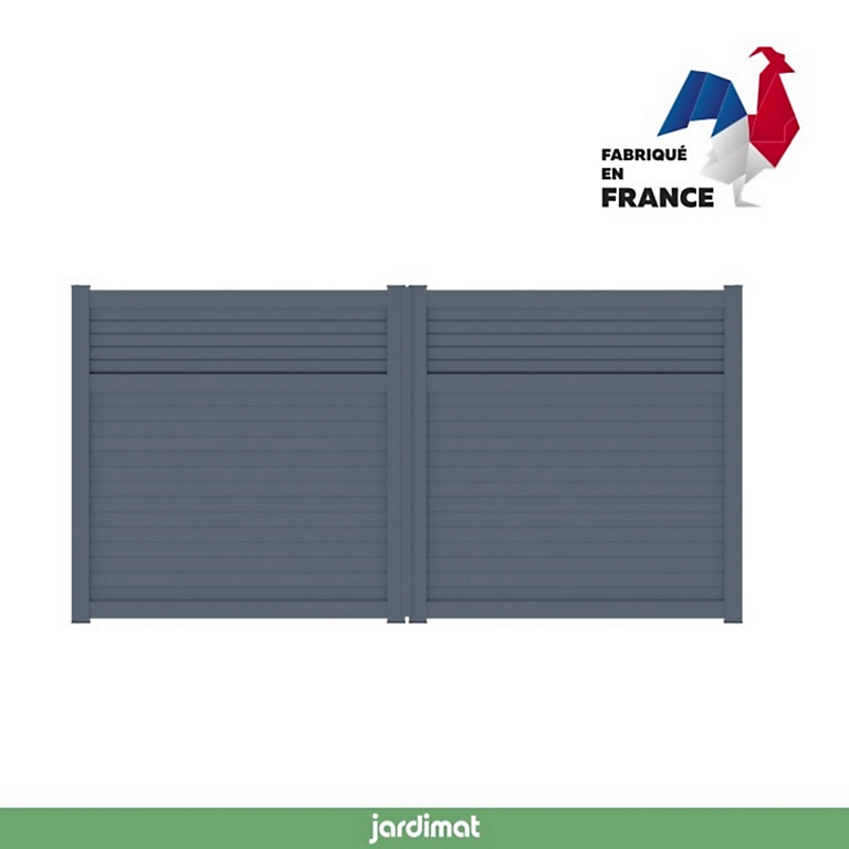 Castorama Portail Jardimat Battant Motorisé Aluminium Annoire Gris Anthracite - 350 X H.177 Cm 3 Castorama Portail Jardimat Battant Motorisé Aluminium Annoire Gris Anthracite - 350 X H.177 Cm