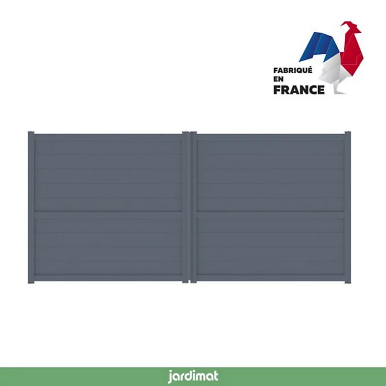 Castorama Portail Jardimat Battant Motorisé Aluminium Perth Gris Anthracite - 350 X H.170 Cm 3 Castorama Portail Jardimat Battant Motorisé Aluminium Perth Gris Anthracite - 350 X H.170 Cm