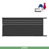 Castorama Portail Jardimat Coulissant Aluminium Alpes Trio Noir - 400 X H.160 Cm