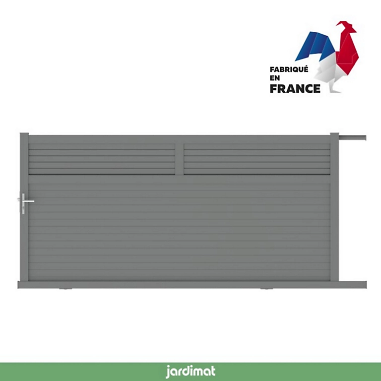 Castorama Portail Jardimat Coulissant Aluminium Annoire Gris Antique - 400 X H.175 Cm 3 Castorama Portail Jardimat Coulissant Aluminium Annoire Gris Antique - 400 X H.175 Cm