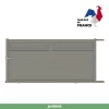 Castorama Portail Jardimat Coulissant Aluminium Annoire Gris Quartz - 400 X H.175 Cm