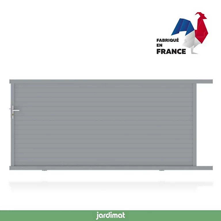 Castorama Portail Jardimat Coulissant Aluminium Auteuil Gris 300 X H.156 Cm 3 Castorama Portail Jardimat Coulissant Aluminium Auteuil Gris 300 X H.156 Cm