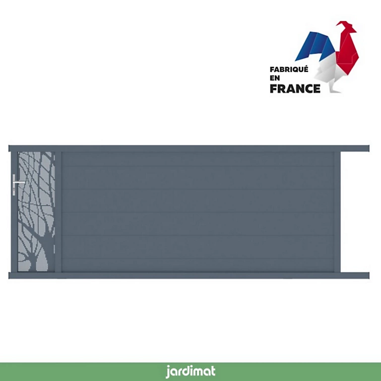 Castorama Portail Jardimat Coulissant Aluminium Frejus Gris Anthracite - 400 X H.145 Cm 3 Castorama Portail Jardimat Coulissant Aluminium Frejus Gris Anthracite - 400 X H.145 Cm