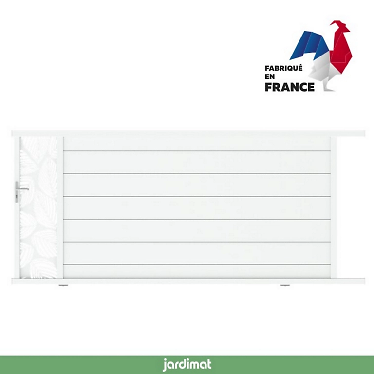 Castorama Portail Jardimat Coulissant Aluminium Frejus Tropical Blanc - 350 X H.170 Cm 3 Castorama Portail Jardimat Coulissant Aluminium Frejus Tropical Blanc - 350 X H.170 Cm