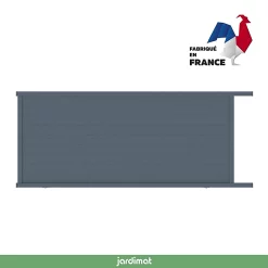 Castorama Portail Jardimat Coulissant Motorisé Aluminium Alpes Gris Anthracite - 300 X H.160 Cm