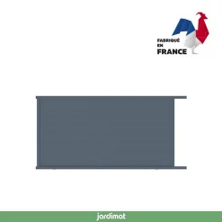 Castorama Portail Jardimat Coulissant Motorisé Aluminium Alpes Gris Anthracite - 350 X H.190 Cm