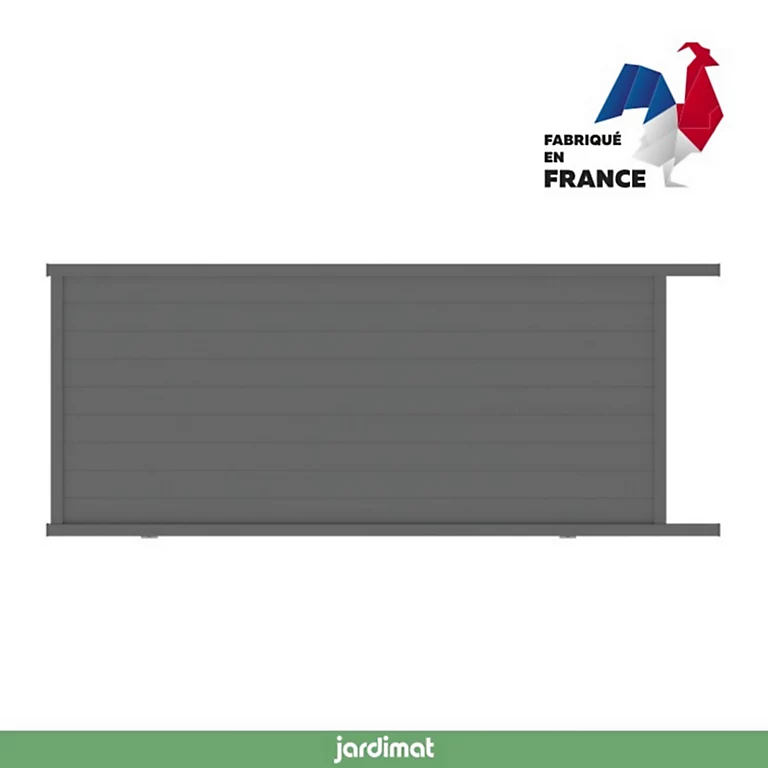 Castorama Portail Jardimat Coulissant Motorisé Aluminium Alpes Gris Antique - 300 X H.160 Cm 3 Castorama Portail Jardimat Coulissant Motorisé Aluminium Alpes Gris Antique - 300 X H.160 Cm