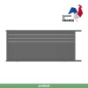 Castorama Portail Jardimat Coulissant Motorisé Aluminium Alpes Trio Gris Antique - 300 X H.160 Cm