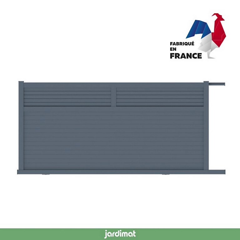 Castorama Portail Jardimat Coulissant Motorisé Aluminium Annoire Gris Anthracite - 350 X H.175 Cm 3 Castorama Portail Jardimat Coulissant Motorisé Aluminium Annoire Gris Anthracite - 350 X H.175 Cm