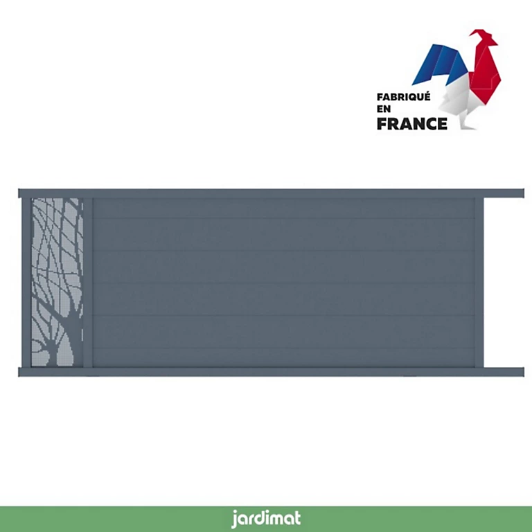 Castorama Portail Jardimat Coulissant Motorisé Aluminium Frejus Gris Anthracite - 400 X H.170 Cm 3 Castorama Portail Jardimat Coulissant Motorisé Aluminium Frejus Gris Anthracite - 400 X H.170 Cm