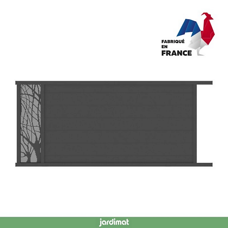 Castorama Portail Jardimat Coulissant Motorisé Aluminium Frejus Noir - 350 X H.170 Cm 3 Castorama Portail Jardimat Coulissant Motorisé Aluminium Frejus Noir - 350 X H.170 Cm