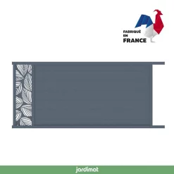 Castorama Portail Jardimat Coulissant Motorisé Aluminium Frejus Tropical Gris Anthracite - 350 X H.170 Cm