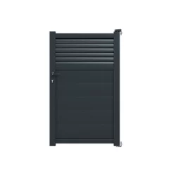 Castorama Portillon Aluminium Nazaré Anthracite 100 X H.163,4 Cm