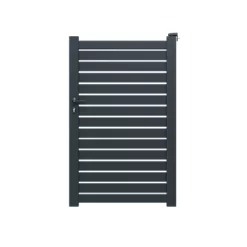 Castorama Portillon En Aluminium Crozon Gris - 100 X H.160 Cm