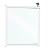 Castorama Portillon En Verre Pour Barrière De Piscine En Aluminium Blanc -Pas Cher Clôture Magasin portillon en verre pour barriere de piscine en aluminium blanc3281345041010 01c FR CF