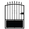 Castorama Portillon Fer Braga Noir - 100 X H.120 Cm -Pas Cher Clôture Magasin portillon fer braga noir 100 x h 120 cm3454975550768 02c