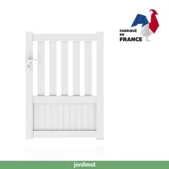Castorama Portillon Jardimat Aluminium Garonne Blanc 9016 - 100 X H.140 Cm