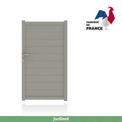 Castorama Portillon Jardimat Aluminium Neva 3 Gris 7039 - 100 X H.180 Cm