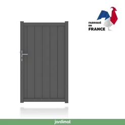Castorama Portillon Jardimat Aluminium Olivier Noir 2100 - 100 X H.172 Cm