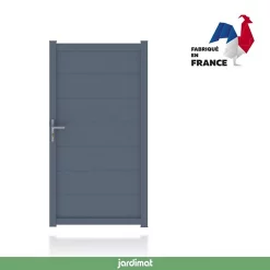 Castorama Portillon Jardimat Aluminium Sisteron Gris 7016 - 100 X H.191 Cm