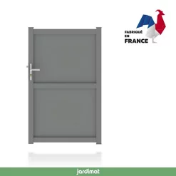 Castorama Portillon Jardimat Aluminium Tours Gris Antique - 100 X H.160 Cm