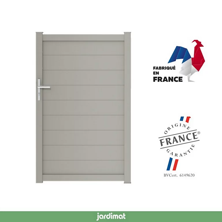 Castorama Portillon Jardimat Battant Aluminium Alpes Gris Quartz - 100 X H.160 Cm 3 Castorama Portillon Jardimat Battant Aluminium Alpes Gris Quartz - 100 X H.160 Cm