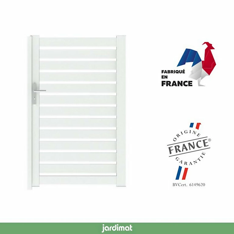 Castorama Portillon Jardimat Battant Aluminium Audelange Blanc - 100 X H.164 Cm 3 Castorama Portillon Jardimat Battant Aluminium Audelange Blanc - 100 X H.164 Cm