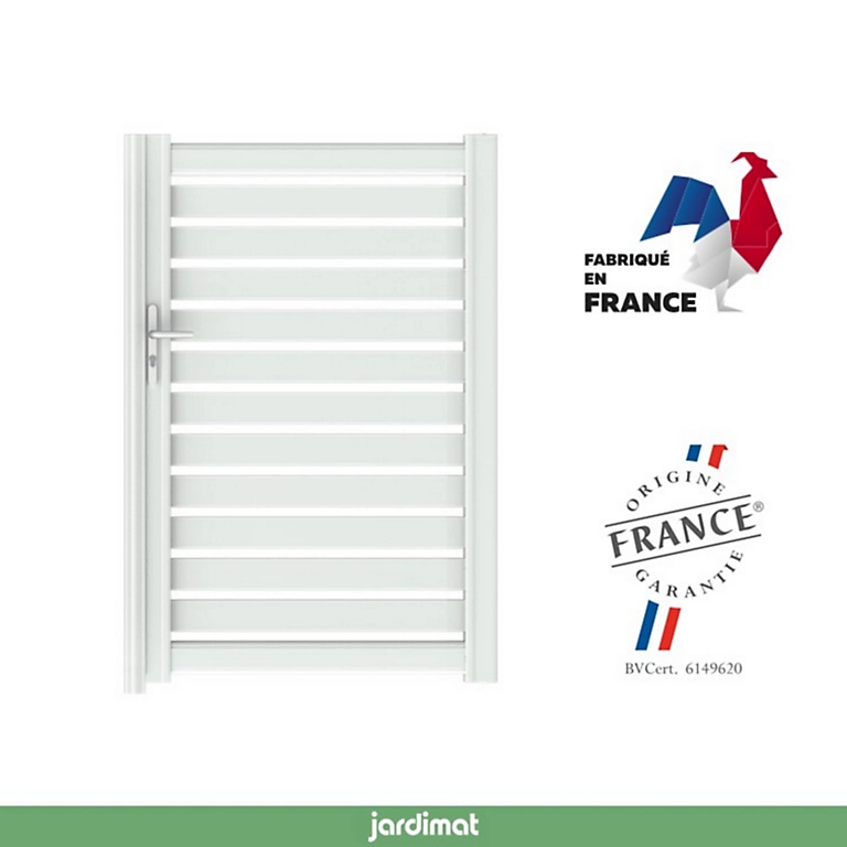 Castorama Portillon Jardimat Battant Aluminium Chamuse Blanc - 100 X H.164 Cm 3 Castorama Portillon Jardimat Battant Aluminium Chamuse Blanc - 100 X H.164 Cm