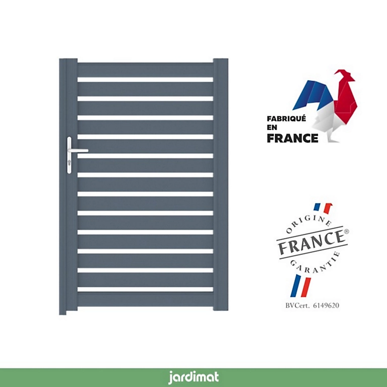 Castorama Portillon Jardimat Battant Aluminium Chamuse Gris Anthracite - 100 X H.164 Cm 3 Castorama Portillon Jardimat Battant Aluminium Chamuse Gris Anthracite - 100 X H.164 Cm