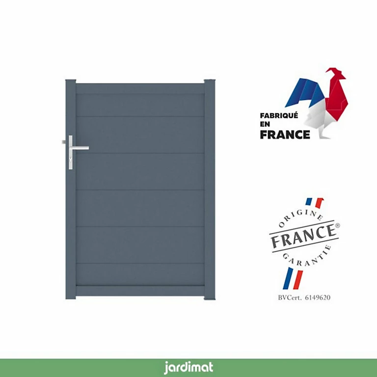 Castorama Portillon Jardimat Battant Aluminium Frejus Gris Anthracite - 100 X H.145 Cm 3 Castorama Portillon Jardimat Battant Aluminium Frejus Gris Anthracite - 100 X H.145 Cm