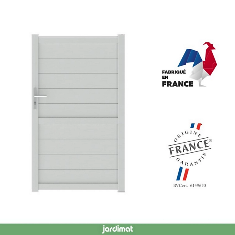Castorama Portillon Jardimat Battant Aluminium Perth Blanc - 100 X H.170 Cm 3 Castorama Portillon Jardimat Battant Aluminium Perth Blanc - 100 X H.170 Cm
